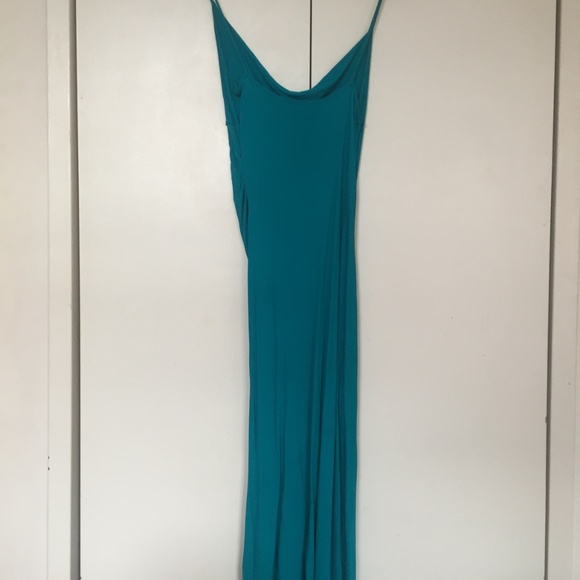 DVF Turquoise slip dress - Picture 2 of 3